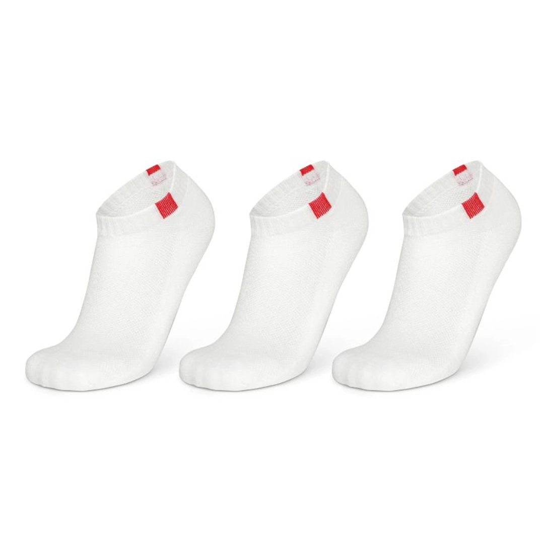 Men's Ankle Length Cotton Sole Terry White Sport Socks, Pack of 3