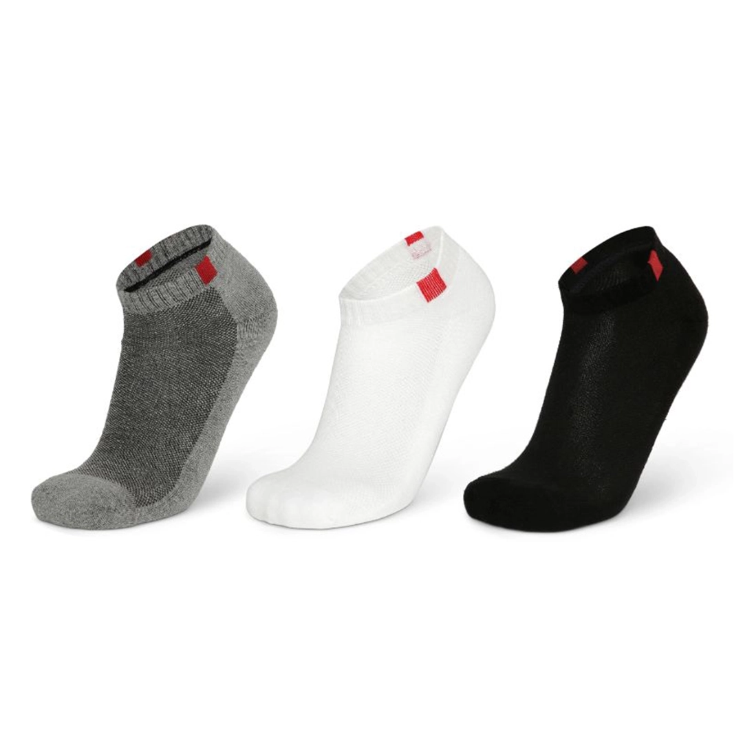 Men's Ankle Length Cotton Sole Terry Sport Socks, Pack of 3